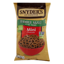 Load image into Gallery viewer, Snyder&#39;s Of Hanover - Pretzels Mini Family Size - Case Of 6 - 17 Oz