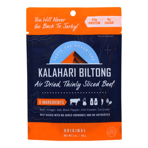 Kalahari Biltong Air-dried Sliced Beef - Case Of 8 - 2 Oz