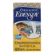 Load image into Gallery viewer, Eden Foods Organic Unsweetened Soymilk - Case Of 12 - 32 Fl Oz.