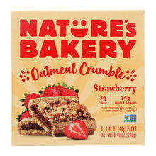 Load image into Gallery viewer, Nature&#39;s Bakery - Oatmeal Crumble Strawberry - Case Of 6 - 8.46 Oz