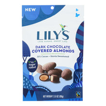 Load image into Gallery viewer, Lily&#39;s Sweets - Cvrd Almond Dark Chocolate Stevia - Case Of 12 - 3.5 Oz