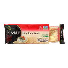 Load image into Gallery viewer, Ka&#39;me Rice Crackers - Sesame - Case Of 12 - 3.5 Oz.