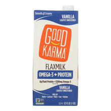 Load image into Gallery viewer, Good Karma Flax Milk - Protein - Vanilla - Case Of 6 - 32 Fl Oz