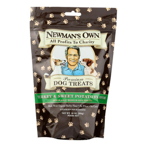 Newman's Own Organics Turkey And Sweet Potato Treats - Organic - Case Of 6 - 10 Oz.