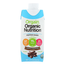 Load image into Gallery viewer, Orgain Organic Vegan Nutritional Shakes - Smooth Chocolate - Case Of 12 - 11 Fl Oz.