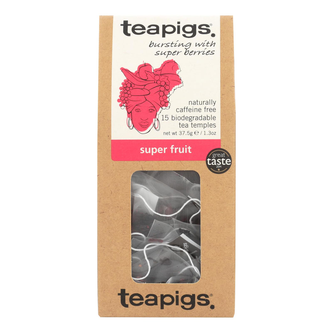 Teapigs Super Fruits Bursting With Super Berries Tea  - Case Of 6 - 15 Ct