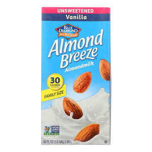 Almond Breeze - Almond Milk - Unsweetened Vanilla - Case Of 8 - 64 Fl Oz.