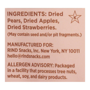 Rind Snacks - Drd Fruit Blend Straw-peary - Case Of 12 - 3 Oz