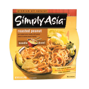 Simply Asia Roasted Peanut Noodle Bowl - Case Of 6 - 8.5 Oz.
