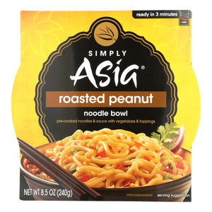 Simply Asia Roasted Peanut Noodle Bowl - Case Of 6 - 8.5 Oz.