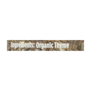 Spicely Organics - Organic Thyme - Case Of 3 - 0.6 Oz.