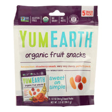 Load image into Gallery viewer, Yumearth Organics Organic - Fruit Snacks - Case Of 12 - 0.7 Oz.