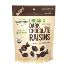 Load image into Gallery viewer, Woodstock Organic Dark Chocolate Raisins - Case Of 8 - 8.5 Oz