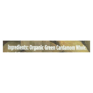Spicely Organics - Organic Cardamom - Pods Green - Case Of 3 - 1.2 Oz.