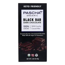 Load image into Gallery viewer, Pascha - Bar Dark Chocolate  100% Nibs - Case Of 10 - 2.82 Oz