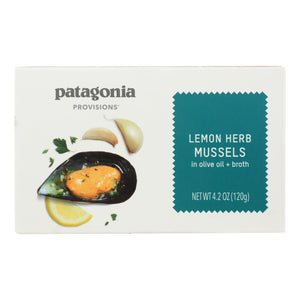 Patagonia - Mussels Lemon Herb - Case Of 10 - 4.2 Oz