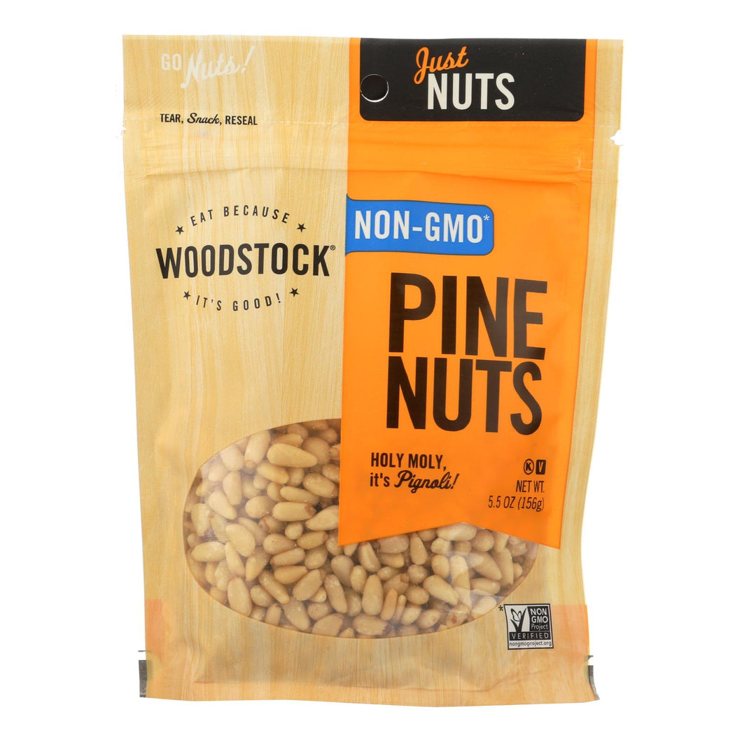Woodstock Non-gmo Pine Nuts - Case Of 8 - 5.5 Oz