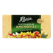 Load image into Gallery viewer, Reese Anchovies - Flat Fillets - In Pure Olive Oil - 2 Oz - Case Of 10