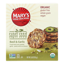 Load image into Gallery viewer, Mary&#39;s Gone Crackers Super Seed - Basil$ Garlic - Case Of 6 - 5.5 Oz.
