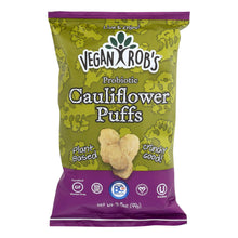 Load image into Gallery viewer, Vegan Rob&#39;s Probiotic Cauliflower Puffs - Case Of 12 - 3.5 Oz