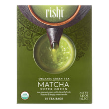 Load image into Gallery viewer, Rishi Green Tea Blend - Matcha Super - Case Of 6 - 15 Bags