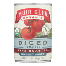 Load image into Gallery viewer, Muir Glen Diced Fire Roasted Tomato No Salt - Tomato - Case Of 12 - 14.5 Oz.
