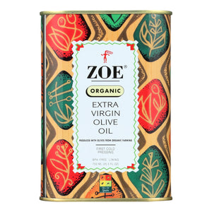 Zoe - Organic Extra Virgin Olive Oil - Case Of 6 - 25.5 Fl Oz.