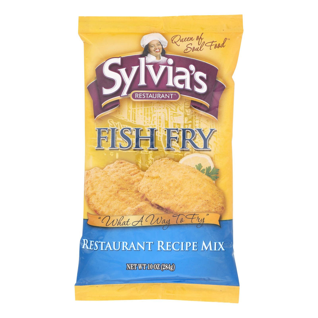 Sylvia's Fish Fry Mix - Case Of 9 - 10 Oz.