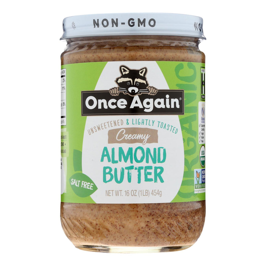 Once Again - Almnd Butter Lt Toasted Sm - Case Of 6-16 Oz