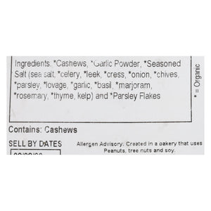 Grandy Oats Herb Cashews Garlic - Single Bulk Item - 10lb