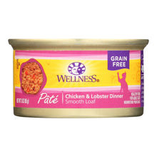 Load image into Gallery viewer, Wellness Pet Products Cat Food - Chicken And Lobster - Case Of 24 - 3 Oz.