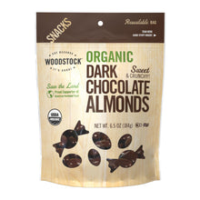 Load image into Gallery viewer, Woodstock Organic Dark Chocolate Almonds - Case Of 8 - 6.5 Oz