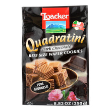 Load image into Gallery viewer, Loacker Quadratini Dark Chocolate Wafer Cookies  - Case Of 6 - 8.82 Oz