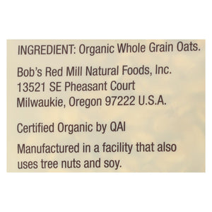Bob's Red Mill - Organic Thick Rolled Oats - Gluten Free - Case Of 4-32 Oz