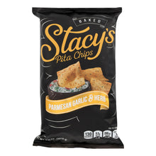 Load image into Gallery viewer, Stacy&#39;s Pita Chips Parmesan Garlic And Herb Pita Chips - Parmesan Garlic - Case Of 12 - 7.33 Oz.