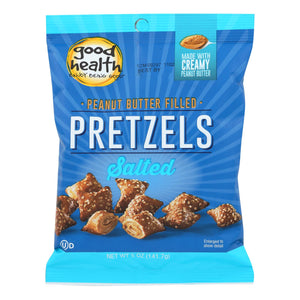 Good Health Butter Pretzels - Peanut Salted - Case Of 12 - 5 Oz.