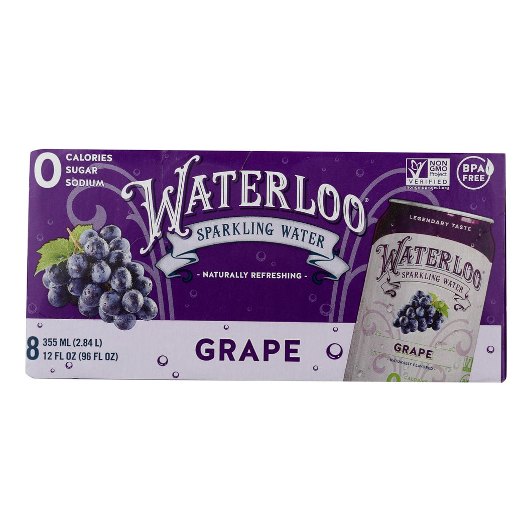 Waterloo - Sparkling Water Grape - Case Of 3 - 8-12 Fz