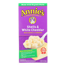 Load image into Gallery viewer, Annies Homegrown Macaroni And Cheese - Shells And White Cheddar - 6 Oz - Case Of 12