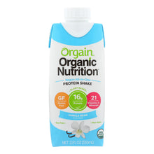 Load image into Gallery viewer, Orgain Organic Nutritional Shakes - Sweet Vanilla Bean - Case Of 12 - 11 Fl Oz.