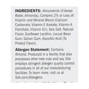 Silk Pure Almond Milk - Unsweetened Vanilla - Case Of 6 - 32 Fl Oz.