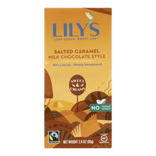 Load image into Gallery viewer, Lily&#39;s Sweets Chocolate Bar - Caramelized &amp; Salted - Case Of 12 - 2.80 Oz.