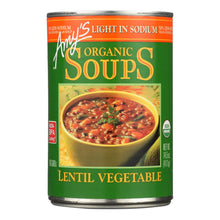 Load image into Gallery viewer, Amy&#39;s - Organic Lentil Vegetable Soup - Low Sodium - Case Of 12 - 14.5 Oz