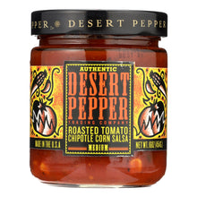 Load image into Gallery viewer, Desert Pepper Trading - Medium Hot Roasted Tomato Chipotle Corn Salsa - Case Of 6 - 16 Oz.