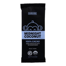 Load image into Gallery viewer, Eating Evolved Chocolate Bar - Midnight Coconut - Case Of 8 - 2.5 Oz.