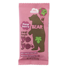 Load image into Gallery viewer, Bear Real Fruit Yoyo Snack - Raspberry - Case Of 6 - 3.5 Oz.