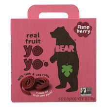 Load image into Gallery viewer, Bear Real Fruit Yoyo Snack - Raspberry - Case Of 6 - 3.5 Oz.