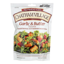 Load image into Gallery viewer, Chatham Village Traditional Cut Croutons - Garlic And Butter - Case Of 12 - 5 Oz.