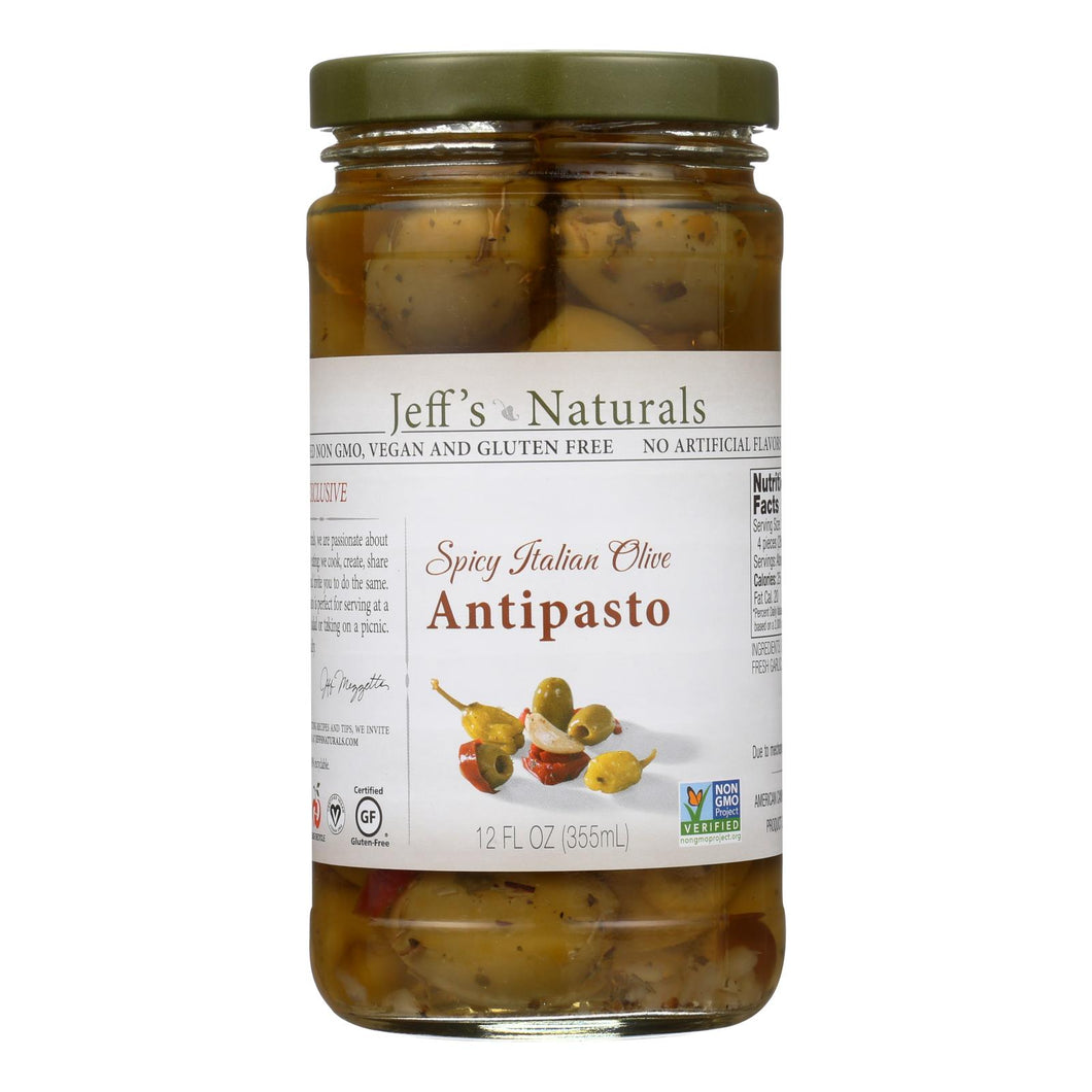 Jeff's Natural Jeff's Natural Antipasto - Antipasto - Case Of 6 - 12 Fl Oz.