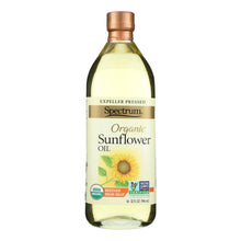 Load image into Gallery viewer, Spectrum Naturals High Heat Refined Organic Sunflower Oil - Case Of 12 - 32 Fl Oz.