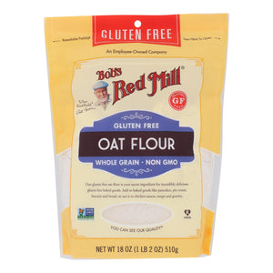 Bob's Red Mill - Oat Flour Gluten Free - Case Of 4-18 Oz